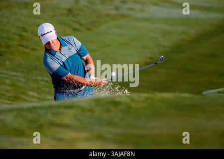 10. August 2017: Scott Hebert aus den Vereinigten Staaten trifft auf dem zehnten Grün während der ersten Runde der 99. PGA Championship im Quail Hollow Club in Charlotte, NC. (Scott Kinser/Cal Sport Media)(Credit Image: &Copy; Scott Kinser/CSM via ZUMA Wire) Stockfoto
