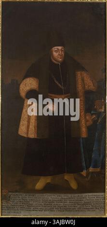 Anonymes Porträt von König Sigismund II. August, Herrscher von Polen (1520-1572). Das zwischen 1750 und 1763 entstandene Ölgemälde befindet sich im Nationalmuseum in Warschau. Stockfoto