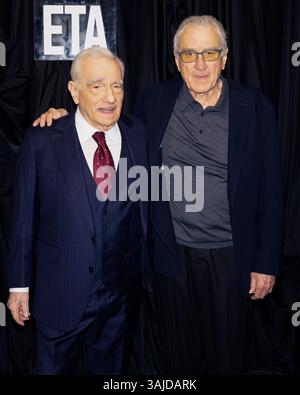 Ny. April 2025. Martin Scorsese, Robert de Niro at Arrivals for Exploration the Arts präsentiert Family Dinner, The Angel Orensanz Foundation, New York, NY, 10. April 2025. Quelle: Ryan Billings/Everett Collection/Alamy Live News Stockfoto