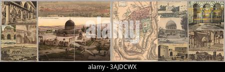 Das Osmanische Manuskript World Encyclopedia von Abdürrrahim Hilmi Bey, das 1918 erstellt wurde, unterstreicht Mekkas zentrale Rolle. Es ist auf 580 Seiten in osmanischer Schrift geschrieben und enthält 380 handgezeichnete Karten mit Präzision und über 225 Drucke aus Zeitschriften, Büchern und Atlanten aus dem späten 19. Und frühen 20. Jahrhundert. Die Handschrift ist mit goldenen und silbernen Akzenten verziert, die ein Beispiel für detailgetreue Handwerkskunst darstellen. Stockfoto