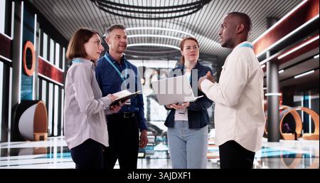 Unternehmen Diversität Team aus Geschäftsleuten in Einer Konferenz Meeting Stockfoto