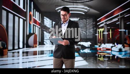 Hotelmanager In Der Lobby Unternehmer Geschäftsmann Stockfoto