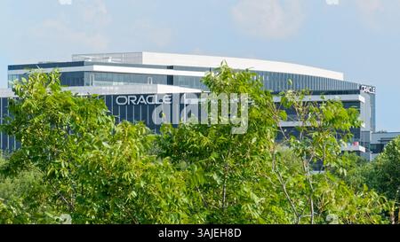 Hauptsitz der Oracle Corporation und Oracle Training Center in Austin, Texas, USA. US-amerikanisches Unternehmen für Computertechnologie. Stockfoto