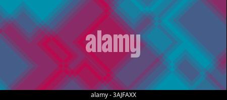 Ein moderner Vektorhintergrund mit mehrschichtigen Quadraten in Blau- und kastanienbraunen Tönen, die ein dezentes, symmetrisches Design schaffen. Stock Vektor