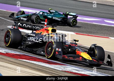 Sakhir, Bahrain. April 2025. Ayumu Iwasa (JPN) Red Bull Racing RB21 Testfahrer. 11.04.2025. Formel-1-Weltmeisterschaft, Rd 4, Grand Prix Von Bahrain, Sakhir, Bahrain, Practice Day Credit: James Moy/Alamy Live News Stockfoto