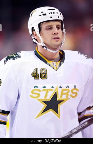 Januar 2011 - Calgary, Alberta, Kanada - Jan. Foto des NHL-Spielers auf Francis Wathier der Dallas Stars während eines Spiels in Calgary. (Foto: © Larry MacDougal via ZUMA Wire) Stockfoto
