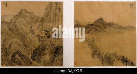 Das Palastmuseum in Peking beherbergt eine umfangreiche Sammlung chinesischer Gemälde, darunter Werke der Ming- und Qing-Dynastien. Stockfoto