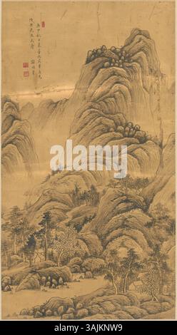 Das Palastmuseum beherbergt eine umfangreiche Sammlung chinesischer Gemälde, die die künstlerischen Entwicklungen aus verschiedenen Dynastien darstellen. Diese Gemälde umfassen Werke renommierter Künstler und zeigen historische, kulturelle und natürliche Themen. Das Museum bewahrt und zeigt diese Stücke für kulturelle Bildung und Wertschätzung. Stockfoto