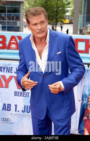 30. Mai 2017 – Berlin, Deutschland – David Hasselhoff tritt am 30. Mai 2017 beim „Baywatch“ Photo Call im Sony Center in Berlin auf (Credit Image: © Famous/Ace Pictures via ZUMA Press) Stockfoto