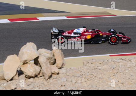 Sakhir, Bahrain. April 2025. Dino Beganovic vom Scuderia Ferrari HP F1 Team während Training 1. Ahmad Al Shehab/Alamy Live News. Stockfoto