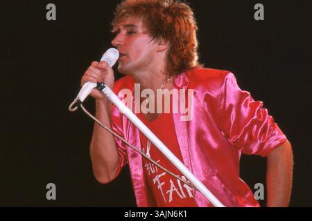 Rod Stewart, Civic Center, Providence, Rhode Island, USA, Februar 1982. Stockfoto
