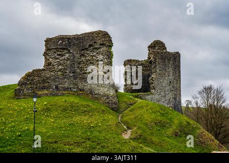 Llandovery Castle, Carmarthenshire, Wales. UK Stockfoto