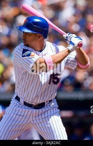 10. Mai 2009: Der New York Mets' Center Fielder Carlos Beltran #15 bei bat während eines Spiels zwischen den Pittsburgh Pirates und den New York Mets im Citi Field in New York, New York. The Mets Beat the Pirates, 8-4. (Bild: © Chris Szagola/Cal Sport Media) Stockfoto