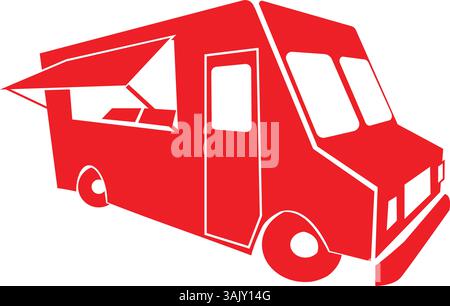 Vektorbild des Food Truck-Logos Stock Vektor