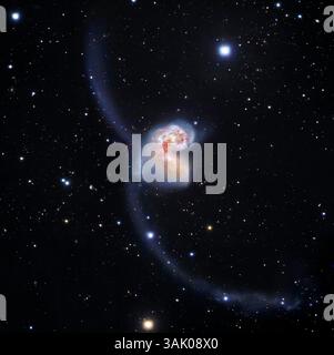 Antennen kollidieren Galaxien Stockfoto