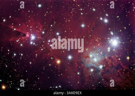 Kegel- und Fuchspelznebel Stockfoto