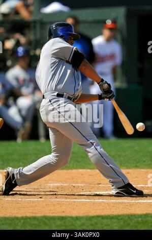 25. Februar 2009: Fernando Martinez #67 für die New York Mets während des ersten Frühjahrstrainings der Baseballsaison 2009 gegen die Baltimore Orioles in Fort Lauderdale, Florida. Die Mets Beat the Orioles 9 - 3 (Bild: © Joy Absalon/Cal Sport Media) Stockfoto