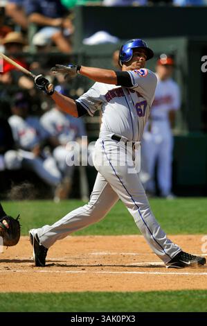 25. Februar 2009: Fernando Martinez #67 für die New York Mets während des ersten Frühjahrstrainings der Baseballsaison 2009 gegen die Baltimore Orioles in Fort Lauderdale, Florida. Die Mets Beat the Orioles 9 - 3 (Bild: © Joy Absalon/Cal Sport Media) Stockfoto