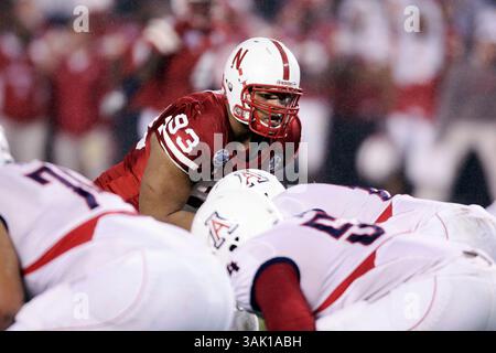 30. Dezember 2009 - Hollywood, Kalifornien, USA - Nebraska Cornhusker Ndamukong Suh in Between Plays (Bild: © Jerod Harris/ZUMApress.com) Stockfoto