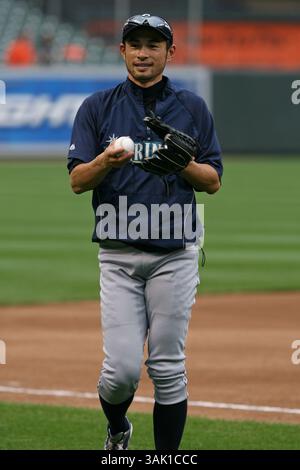 11. Juni 2009: Ichiro Suzuki #51 in Aktion während der Baltimore Orioles gegen die Seattle Mariners im Oriole Park at Camden Yards in Baltimore, Maryland. (Bild: © Mitch Stringer/Cal Sport Media/ZUMA Press) Stockfoto