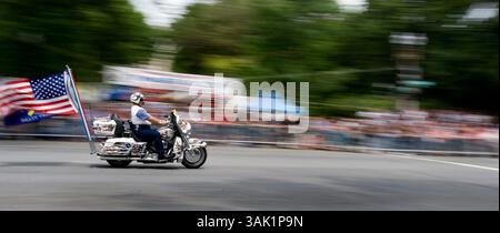 24. Mai 2009 - Washington, District of Columbia, USA - Fahrer, die am 24. Mai 2009 an der Memorial Day Motorcycle Remember Ride in Washington D.C. teilnehmen. (Foto: © Pete Marovich/ZUMA Press) Stockfoto