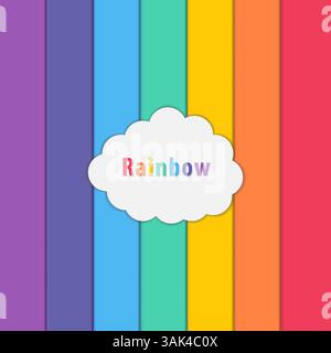 Regenbogenflagge Hintergrundvektor-Illustration Stock Vektor