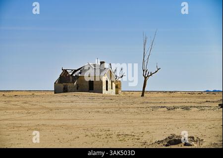 Verlassener Bahnhof Garub Im Sperrgebiet In Der Namib-Wüste Namibia Stockfoto