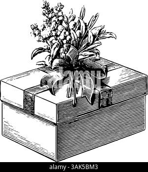 Gravierte Abbildung des Buchstaben A in schwarzen, fetten Linien für Typografie. Stock Vektor