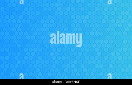 Geometrischer abstrakter Hintergrund mit Sechseckblau Stock Vektor