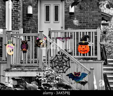 Halloween Deko - verschieden Stockfoto