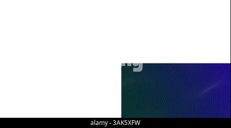 Buntes abstraktes Wellenmuster, das durch parallele Linien und Punkte in einem Verlaufsdesign erzeugt wird Stock Vektor