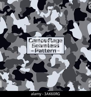 Nahtloses Hintergrunddesign mit Tarnmuster Stock Vektor