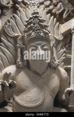 Agni. Bhubaneshwar, 14. Jahrhundert n. Chr. Stockfoto