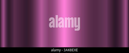 Violetter, glänzender Metallic-Farbverlauf mit Highlights. Glänzender abstrakter Hintergrund. Stock Vektor