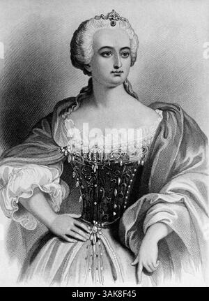 18. April 2017: Maria Theresia (1717-80), Kaiserin der Habsburger Dominionen, Königin von Ungarn und Böhmen, Gemahlin Franz I., Porträt (Bild: © JT Vintage/Glasshouse Via ZUMA Wire) Stockfoto