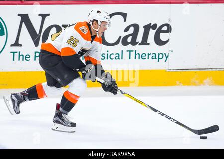 20. Oktober 2016: Nick Cousins (25) im NHL-Spiel zwischen den Anaheim Ducks und Philadelphia Flyers im Well Fargo Center in Philadelphia, Pennsylvania. Die Anaheim Ducks gewannen mit 3:2. Christopher SzagolaCal Sport Media (Kreditbild: &Copy; Chris Szagola/CSM via ZUMA Wire) Stockfoto