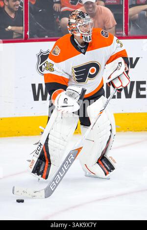 20. Oktober 2016: Steve Mason (35), Torhüter der Philadelphia Flyers, im NHL-Spiel zwischen den Anaheim Ducks und Philadelphia Flyers im Well Fargo Center in Philadelphia, Pennsylvania. Die Anaheim Ducks gewannen mit 3:2. Christopher SzagolaCal Sport Media (Kreditbild: &Copy; Chris Szagola/CSM via ZUMA Wire) Stockfoto