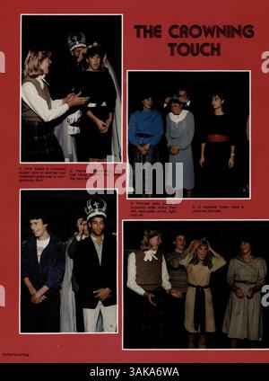 Das Regalia Yearbook 1984 von der Hopkins High bietet eine umfassende Aufzeichnung des Lebens der Schüler, der Lehrkräfte und der Schulveranstaltungen aus dem Schuljahr 1983-1984. Stockfoto