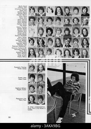 Windigo '78 ist das Jahrbuch 1978 der Edina West High, das die Schüler, Lehrer, Vereine, Leichtathletik, und wichtige Ereignisse aus dem Schuljahr 1977-1978. Stockfoto