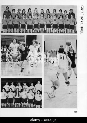 Windigo '78 erfasst die Schüler, Lehrkräfte, Sportteams und Schlüsselveranstaltungen der Edina West High School aus dem Schuljahr 1977-1978. Stockfoto