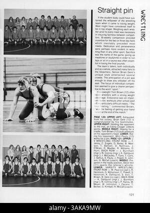 Windigo '78, das Jahrbuch der Edina West High, enthält Studenten, Lehrkräfte, Sportveranstaltungen, Clubs, und wichtige Ereignisse aus dem akademischen Jahr 1977-1978. Stockfoto