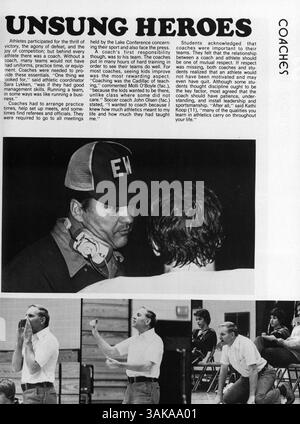 Windigo '78 ist das Jahrbuch 1978 der Edina West High School, das die bedeutenden akademischen, sportlichen und außerschulischen Aktivitäten während des Schuljahres 1977-1978 dokumentiert. Stockfoto