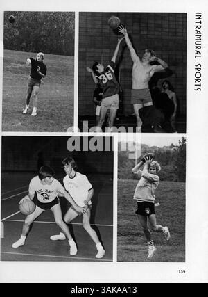 Das 1978 Jahrbuch Windigo '78 von der Edina West High School dokumentiert die Schülerschaft, die Lehrkräfte, die Vereine, den Sport und die bedeutenden Ereignisse des Schuljahres 1977-1978. Stockfoto