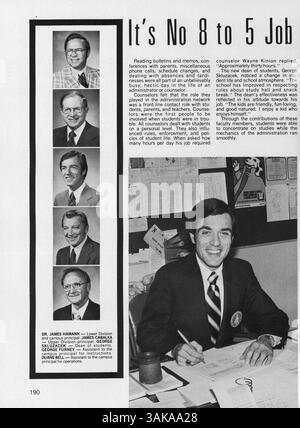 Windigo '78 ist das Jahrbuch 1978 der Edina West High School, das die Schüler, Lehrer, Vereine, Sportveranstaltungen, und andere bedeutende Ereignisse aus dem Schuljahr 1977-1978. Stockfoto