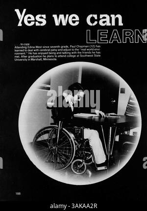 Das Windigo '78 Jahrbuch der Edina West High School bietet eine visuelle Aufzeichnung der akademischen, sportlichen und sozialen Höhepunkte des Schuljahres 1977-1978. Stockfoto