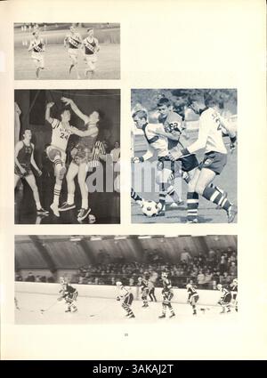 Das „Call O' Pan“ Jahrbuch 1967 der Blake High School dokumentiert das akademische Jahr 1966-1967 und zeigt das Leben der Schüler, die Leichtathletik, die Vereine und die Beiträge der Lehrkräfte für die Schulgemeinschaft. Stockfoto