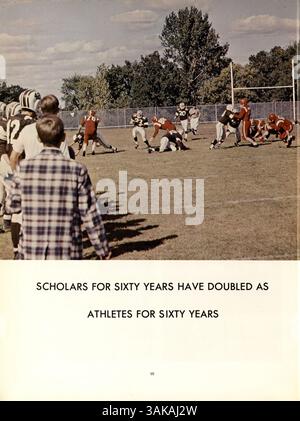 Das „Call O' Pan“ Jahrbuch 1967 der Blake High School behandelt Schüleraktivitäten, Leichtathletik, Beteiligung der Fakultät und wichtige Veranstaltungen aus dem Schuljahr 1966-1967. Stockfoto