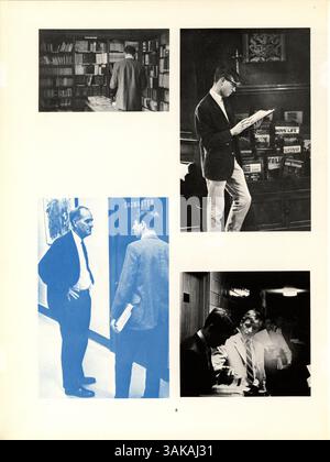 Diese Ausgabe von Blake High's „Call O' Pan“ Jahrbuch 1967 erfasst das Leben der Schüler, die Leichtathletik, die Vereine und die Beiträge der Lehrkräfte während des Schuljahres 1966-1967. Stockfoto