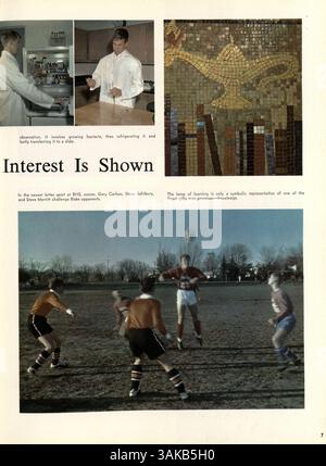 Das „Aurean“ Yearbook von 1966 dokumentiert das Schuljahr 1965-1966 an der Richfield High, einschließlich Leistungen, Vereinsaktivitäten, Sportveranstaltungen und wichtigen Schulmomenten. Hinweis: In dieser Ausgabe fehlen die Seiten 29 und 30. Stockfoto