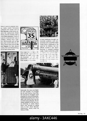 Das Echowan Jahrbuch 1988 von der St. Louis Park High School beleuchtet die Schülerschaft des Jahres, Sportmannschaften, Vereine und Großveranstaltungen und bietet einen historischen Rekord des akademischen Jahres 1987-1988. Stockfoto